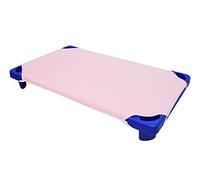 American Baby Company 100% Natural Cotton Percale Standard Day Care Cot Sheet, Pink, 23 x 51, Soft Breathable, for Girls