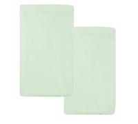 American Baby Company 2 Pack 100% Natural Cotton Jersey Knit 18 x 36 Cradle Sheet - Fitted, Celery, Soft Breathable, for Boys and Girls
