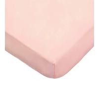 American Baby Company Cotton Fitted Pack and Play Sheet 39x27, Blush Pink | 100% Natural Cotton Pack N Play Sheet for Playpen, Playard & Mini Crib Mattress - Soft & Breathable, Neutral for Boys & Girls