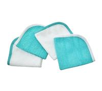 American Baby Company Cotton Terry Washcloth Set, Aqua, 4-Piece
