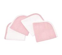 American Baby Company Cotton Terry Washcloth Set, Pink, 4-Piece