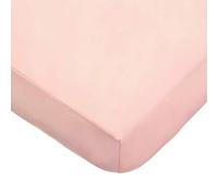American Baby Company Fitted Crib Sheet 28" x 52", Soft Breathable Neutral 100% Cotton Jersey Sheet, Blush, for Boys and Girls, Fits Crib and Toddler Bed mattresses