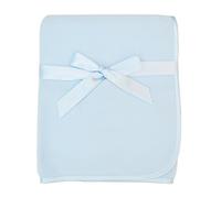 American Baby Company Fleece Blanket with Satin Trim, 3 x 8-Inch, Blue