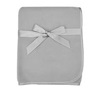 American Baby Company Fleece Blanket with Satin Trim, 3 x 8-Inch, Grey