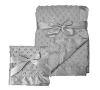 American Baby Company Heavenly Soft Chenille Blanket Set, Gray, for Boys & Girls