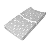 American Baby Company Heavenly Soft Chenille Fitted Contoured Changing Pad Cover, 3D Gray, for Boys & Girls