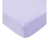 American Baby Company Heavenly Soft Chenille Fitted Crib Sheet for Standard Crib and Toddler Mattresses, Lavender, for Girls, Pack of 1