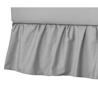 American Baby Company Ultra Soft Microfiber Ruffled Porta/Mini-Crib Skirt, Grey, for Boys and Girls