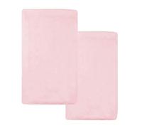 American Baby Company Pack of 2 100% Natural Cotton Jersey Knit 18 x 36 Cradle Sheet - Fitted, Pink, Soft Breathable, for Girls