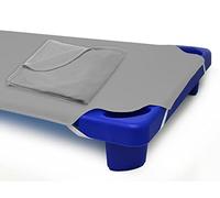 American Baby Company Preschool Bundle Set, a 23" x 51" Daycare/Preschool Cot Sheet and a 36" x 48" Toddler Blanket, Gray, for Boys and Girls