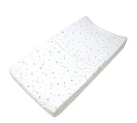 American Baby Company Printed 100% Natural Cotton Jersey Knit Fitted Contoured Changing Table Pad Cover, Sparkle Gold/Pink Arrows, Soft Breathable, for Girls