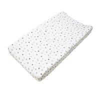American Baby Company Printed 100% Natural Cotton Jersey Knit Fitted Contoured Changing Table Pad Cover, Also Works with Travel Lite Mattress, Navy/Grey Sports, Soft Breathable, for Boys