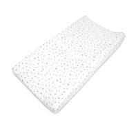 American Baby Company Printed 100% Natural Cotton Jersey Knit Fitted Contoured Changing Table Pad Cover, Also Works with Travel Lite Mattress, Taupe Triangle, Soft Breathable, for Boys and Girls