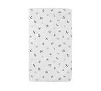American Baby Company Printed 100% Natural Cotton Value Jersey Knit Fitted Bassinet Sheet, Alphabet, Soft Breathable, for Boys and Girls