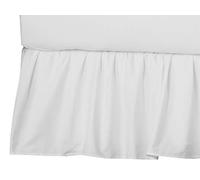 American Baby Company Ultra Soft Microfiber Ruffled Porta/Mini-Crib Skirt, White, for Boys and Girls