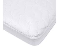 American Baby Company Waterproof Fitted Porta/Mini Crib Mattress Protector, Quilted and Noiseless Mini Crib Pad Cover, White, 38"x24"x5"