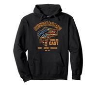 American bad bass born to cast catch release Pullover Hoodie