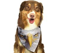 American Bald Eagle Dogs Neckerchief Durable Pet Triangle Scarves Soft Dog Bandana For Small Medium Large Pets