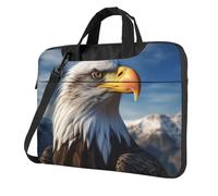 American Bald Eagle Laptop Shoulder Bag For Men Women Briefcase Messenger Bag W/Strap Handle Waterproof Laptop Sleeve Bag 15.6 Inch