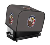 American Bald Eagle Print 4-Slice Toaster Cover Dustproof Waterproof Kitchen Appliance For Protector Storage