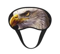 American Bald Eagle Print Blackout Sleep Mask for Women & Men, Zero Eye Pressure Eye Mask for Travel and All - Around Sleep