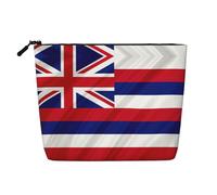 American Bald Eagle Print Single Layer Fake Hemp Makeup Bag Zipper Bag Accessories for Women Black One Size Black One Size Black One Size, Black/White, One Size