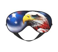 American Bald Eagle Print Sleep Mask Silk-Like Eye Mask Sleeping Eye Mask for Women Men for Travel Sleep Relaxation