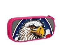 American Bald Eagle Print Stationery Bag Lightweight Pen Pouch School College Office Travel Boys Girls Adults