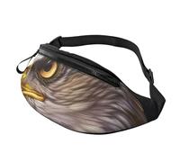 American Bald Eagle Printed Fanny Pack for Men Women Crossbody Waist Bag Pack Bum Bag with Adjustable Strap for Hiking Running Travel Cycling