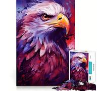 American Bald Eagle Puzzles for Adults 1000 Pieces Focus Boost Fun Uniform Size Precise Pieces Bonding Activity for Loved Ones (38x26cm)