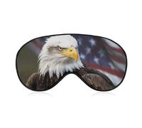 American Bald Eagle Sleep Mask Eye Masks for Sleep Sleeping Mask Sleep Masks for Women Men Sleep Mask Blackout Adjustable Sleep Mask Travel Eye Mask Side Sleeper Eye Mask