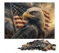 American Bald Eagle Wooden Jigsaw Puzzle 500 Pieces | For adults: Jigsaw Puzzle Gift: hands-on indoor leisure at your own pace.