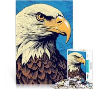 American Bald Eagle1000 Piece Jigsaws for teenagers Puzzle Hand speed competition Every Piece is Unique - Challenging Family Fun Game 38x26cm