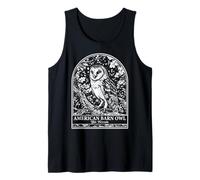 American Barn Owl Cottagecore Woodland Folk Art Owls Boho Tank Top