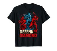 American Baseball Drip Patriotic for Boys Ball and Bat Youth T-Shirt