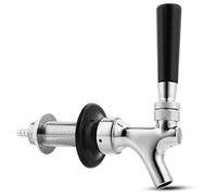American Beer Faucet with spout Handle, Spring self Closing Bottle Opener Beer Dispenser, Suitable for self-Made wall Mounted(C)