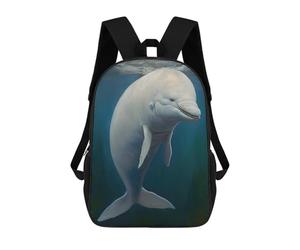 American Beluga Backpack, 3D Printed School Bag, School Lunch Bag, Travel Backpack, Friends Backpack, School Backpack for Girls And Boys 17inch
