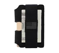 American Bench Craft EDC Wallet Everyday Carry Leather Wallet - Slim Minimalist Front Pocket Wallet - Full Grain Leather - Made in USA, Black, Minimalist