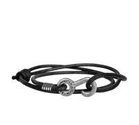 American Bench Craft Rum Runner Leather Cord Wrap Bracelet - Adjustable Slip Knot, One Size Fits All, Handmade Made in USA, 6 to 12 inches, Leather, no gemstone
