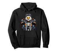 American Biker Eagle Freedom Rider Art Pullover Hoodie