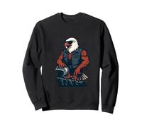 American Biker Eagle Standing Proud on the Open Road Sweatshirt