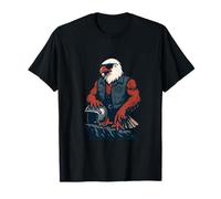 American Biker Eagle Standing Proud on The Open Road T-Shirt
