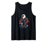 American Biker Eagle Standing Proud on The Open Road Tank Top