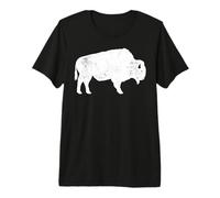 American Bison Buffalo Retro Wildlife Animal Design Premium T-Shirt