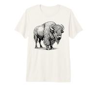 American Bison Buffalo Wildlife Animal Lovers Design Premium T-Shirt