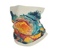 American Bison Silhouette Trees Mountains Cosmic Abstract Men Women Magic Headband Windproof Headband Universal Balaclava For Skiing Sports Tennis