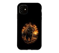 American Bison Sunset Wildlife Art Majestic Buffalo Case for iPhone 11