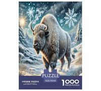 American Bison1000Piece JigsawPuzzle KidsforAdult Colourful LargePiecePuzzles Age12+byth ThemeFlowersandBirds Brainteasing Adults Jigsaw Puzzle 70x50cm/1000pcs
