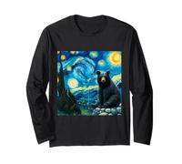 American Black Bear Vincent Van Gogh Long Sleeve T-Shirt