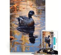 American Black Duck Adult Jigsaw1000 Pieces Mind Boost Game Premium Laser Cut Quality Relaxing Indoor Group Activity (50x75cm)